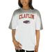 Women's Gameday Couture White Claflin Panthers Interception Oversized T-Shirt