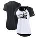 Women's Nike White/Heather Scarlet Pittsburgh Steelers Back Slit Lightweight Fashion T-Shirt