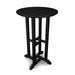 POLYWOOD® 24" Round Farmhouse Counter Bistro Outdoor Table Plastic in Black | 37 H x 24 W x 24 D in | Wayfair RRT124BL