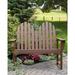 POLYWOOD® Classic Adirondack 48" Outdoor Bench Plastic in Black | 42.75 H x 48.5 W x 28 D in | Wayfair ADBN-1BL