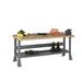 Tennsco Corp. Wood Top Workbench Wood/Steel in Gray | 33.75 H x 60 W x 30 D in | Wayfair WB-2-3060C -2