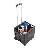 Safco Products Company Stow Away® Platform File Cart Plastic in Black | 39 H x 16.5 W x 14.5 D in | Wayfair UNV14110