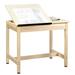 Shain Fiberesin Drafting Table Wood in White | 30 H x 36 W x 24 D in | Wayfair DT -9SA30