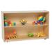 Wood Designs Tip-Me-Not Shelf Storage Wood in Brown/White | 30 H x 48 W x 16 D in | Wayfair 12680
