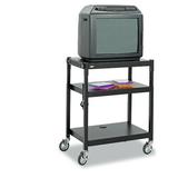 Safco Products Company Adjustable Height AV Cart Metal in Black | 36.5 H x 27.25 W x 18.25 D in | Wayfair 8932BL