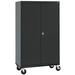 Sandusky Cabinets Transpot 5 - Shelf Storage Cabinet Stainless Steel in Black | 78 H x 46 W x 24 D in | Wayfair TA4R462472-09