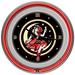 Trademark Global Miller High Life Girl in the Moon Vintage 12" Wall Clock Metal in Red | 14 H x 14 W x 3 D in | Wayfair MV1400