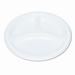 Tablemate Products Plastic Dinnerware, Compartment Plates, 125/Pack in White | Wayfair TBL19644WH