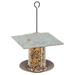 Whitehall Products Cardinal Tube Bird Feeder Metal in Green | 9 H x 9.5 W x 9.5 D in | Wayfair 30475