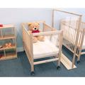 Whitney Brothers® Infant Clearview Portable Crib w/ Mattress Wood in Brown/Red/Yellow | 37 H x 27 W in | Wayfair WB9503