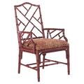 Tommy Bahama Home Island Estate Ceylon Arm Chair Wood/Upholstered/Fabric in Red/Brown | 40.75 H x 24 W x 23.75 D in | Wayfair 01-0534-883-447311