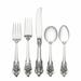 Wallace Grand Baroque 66 Piece Sterling Silver Flatware Set, Service for 12 Sterling Silver in Gray | Wayfair W1066653
