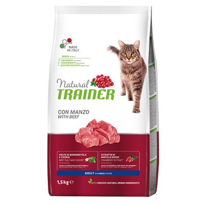 9 kg Natural Trainer Cat Adult Beef Katzentrockenfuttter