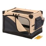 Precision Pet Products Pet Soft-Sided Crate Polyester in Brown | 27 H x 28 W x 42 D in | Wayfair 7035013