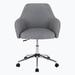 Armchair - Lipoton 24.37" Wide Swivel Armchair Linen/Fabric in Gray | 33.22 H x 24.37 W x 25.16 D in | Wayfair FAFAW152164691