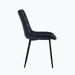 Armchair - Lipoton 19.24" Wide Armchair Velvet/Metal in Black | 23.96 H x 19.24 W x 33.81 D in | Wayfair FAFAW24062822