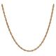French 20th Century 18 Karat Yellow Gold Double Jaseron Mesh Chain Necklace