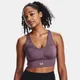 Women's Under Armour SmartForm Evolution Mid Longline CF Sports Bra Misty Purple / White L