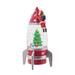 The Holiday Aisle® Red Plastic Rocket Ship LED Snow Globe w/ Astro-Santa | 11 H x 6 W x 6 D in | Wayfair 557531AFC904435487F527AE3B1B7C80