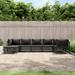 Latitude Run® 7 Piece Sofa Seating Group w/ Cushions Metal in Gray | 26 H x 28.3 W x 28.3 D in | Outdoor Furniture | Wayfair