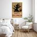 The Holiday Aisle® Black Cat Happy Halloween - Wrapped Canvas Graphic Art Canvas in Brown | 14 H x 11 W x 1.25 D in | Wayfair