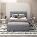 Brayden Studio® Nelia Upholstered Storage Bed Upholstered, Linen in Gray | 39.8 H x 68.9 W x 80.3 D in | Wayfair A3C32F803F624EE8A2E971CBAFC26051