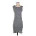 Leith Casual Dress - Mini: Gray Solid Dresses - Women's Size Small