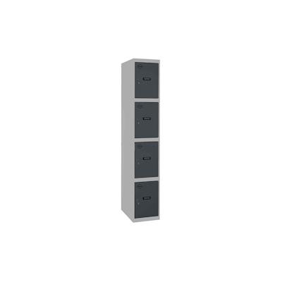 SimonRack Metallschrank 4 Türen GRUNDMODUL Zerlegt GRAU/ANTHRACITE 1800x300x500 mm (Höhe x Länge x Breite) Image