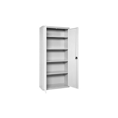SimonRack Metallschrank 2 Türen 4 Fachböden Zerlegt GRAU/WEISS 1800x600x400 mm (Höhe x Länge x Breite) Image