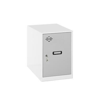 SimonRack Metallschrank mini zerlegt WEISS/GRAU 475x400x500 mm (Höhe x Länge x Breite) Image