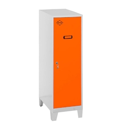 SimonRack Metallschrank mini zerlegt 1 Tür GRAU/ORANGE 1015x300x500 mm (Höhe x Länge x Breite) Image