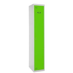 SimonRack Metallschrank 1 Tür GRUNDMODUL Zerlegt GRAU/GRÜN 1800x400x500 mm (Höhe x Länge x Breite) Image