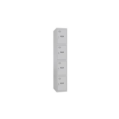 SimonRack Metallschrank 4 Türen GRUNDMODUL Zerlegt GRAU/GRAU 1800x400x500 mm (Höhe x Länge x Breite) Image