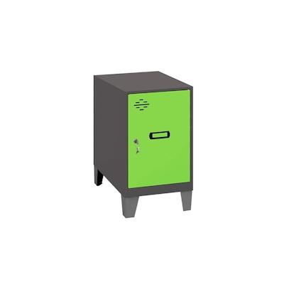 SimonRack Metallschrank mini zerlegt ANTHRACITE/GRÜN 575x300x500 mm (Höhe x Länge x Breite) Image