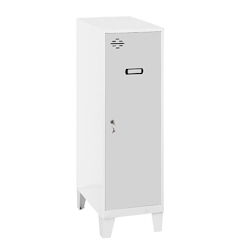 SimonRack Metallschrank mini zerlegt 1 Tür WEISS/GRAU 1015x300x500 mm (Höhe x Länge x Breite) Image