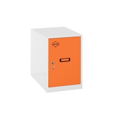 SimonRack Metallschrank mini zerlegt WEISS/ORANGE 475x400x500 mm (Höhe x Länge x Breite) Image
