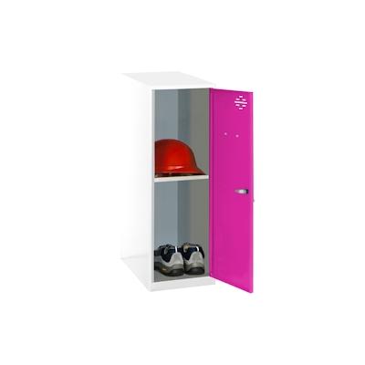 SimonRack Metallschrank mini zerlegt + Regalboden WEISS/ROSE 915x400x500 mm (Höhe x Länge x Breite) Image