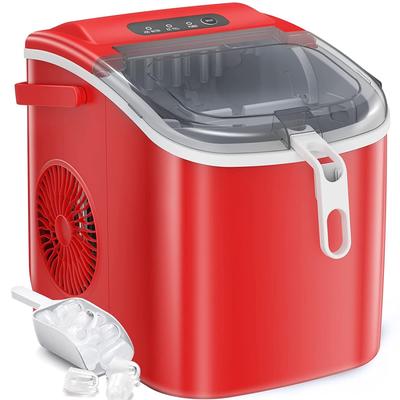 Ice Maker Portable Ice Machine, Basket Handle,Self-Cleaning Ice Makers