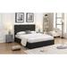 Stylish Queen Size Linen Upholstered Platform Bed, Tan with Underneath Storage