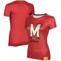 Women's ProSphere Red Maryland Terrapins Rugby Logo T-Shirt