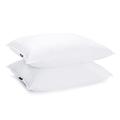 JA COMFORTS Duck Feather and Down Bed Pillows for Sleeping(2 Pack)- Queen(20IN×30IN), Filling Weight 39 OZ, Hotel Collection, Cotton Cover, White…