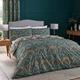 Dreams & Drapes Design - Palais - Reversible Duvet Cover Set - Super-King Bed Size in Teal