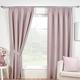 Sundour Eclipse Blackout Pencil Pleat Curtains Rose Pink 66x54 Fully Lined Curtain Taped Top