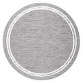 Round Rugs Bedroom,Carpet Grey Microfiber High-Low Pile Vintage Abstract Solid Color Rug Modern Rug Short Pile Living Room Area Rug, 4 Colors (color : Light Gray, Size : Diameter 120CM)
