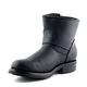 Grinders MENS Charger Lo Black Biker Non Safety Leather Buckle BOOTS (Mens UK 9/ EU 43)