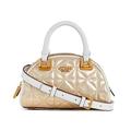 GUESS Women's Mildred Bowler Mini Satchel, Crossbody, Gold, One Size