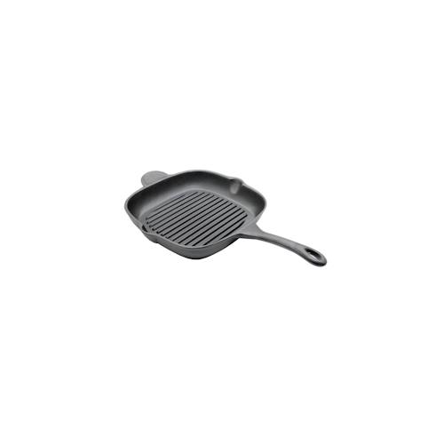 CHEFGASTRO BBQ Eckige Grillpfanne | 29x29cm | Gusseisen