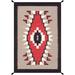 71 x 48 x 0.1 in Area Rug - Pasargad Tuscany Southwestern Handmade Flatweave Rectangle 4' x 5'11" Area Rug in Mocha/Red/Black | Wayfair PNT-303 4x6