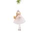 The Holiday Aisle® White Cloth Hanging Princess Girl w/ Bells on, Glass | 5.5 H x 3 W x 1.5 D in | Wayfair 673CCBA428F74A64B6A2C6FBC1D7B7CC