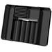 Rebrilliant Mary Plastic Drawer Organizer Plastic in Black | 2 H x 22.8 W x 16.1 D in | Wayfair 7B47088AA3B94AF193B8CFB0DBC6E769